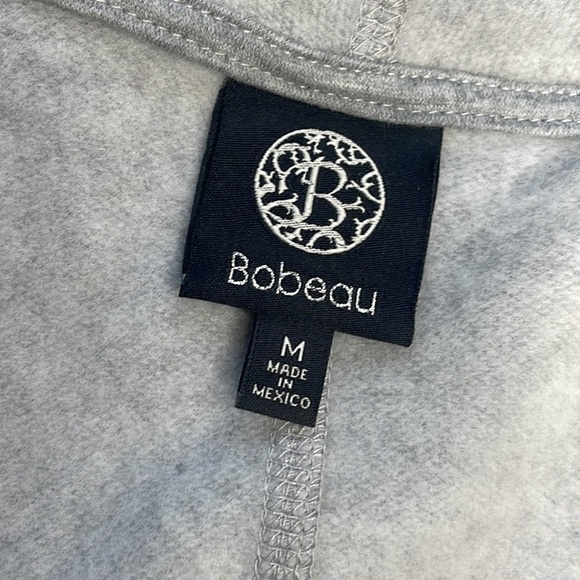 Bobeau•Drape Front Cardigan, in Heather Gray - Picture 9 of 10